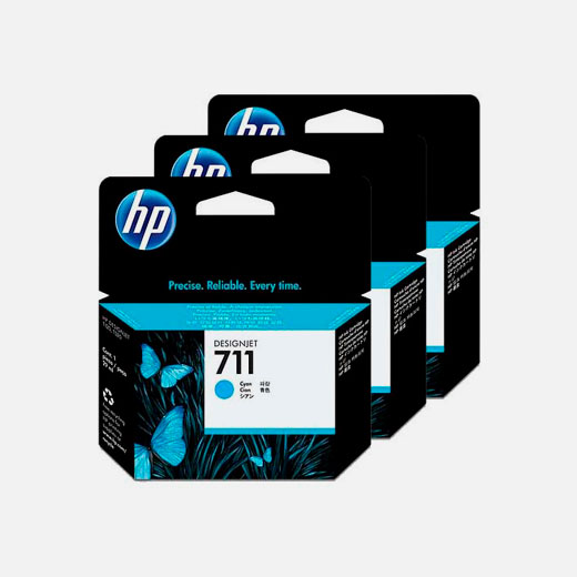 CZ134A - 3-Pack HP 711 Ciano 29 ml